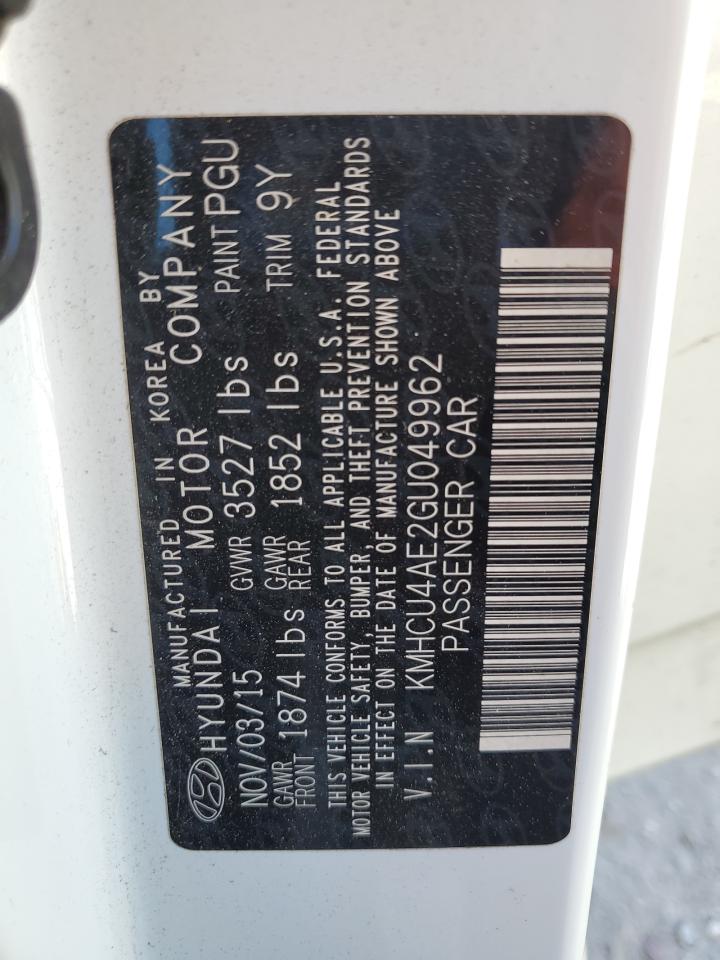 2016 Hyundai Accent Se VIN: KMHCU4AE2GU49962 Lot: 89520975