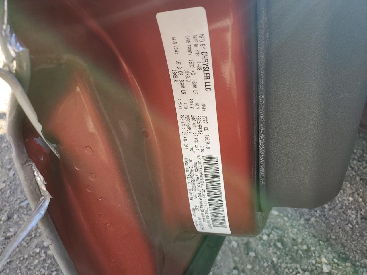 2008 Dodge Dakota Quad Laramie VIN: 1D7HW58N28S600796 Lot: 82689745