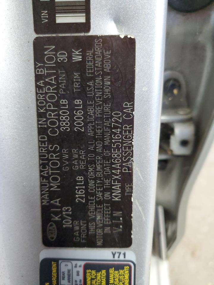 2014 Kia Forte Lx VIN: KNAFX4A68E5164720 Lot: 86161195