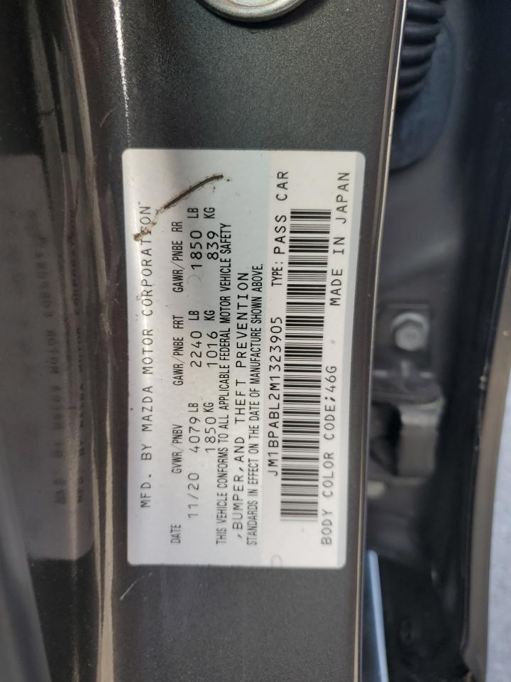 2021 Mazda 3 Select VIN: JM1BPABL2M1323905 Lot: 89563355