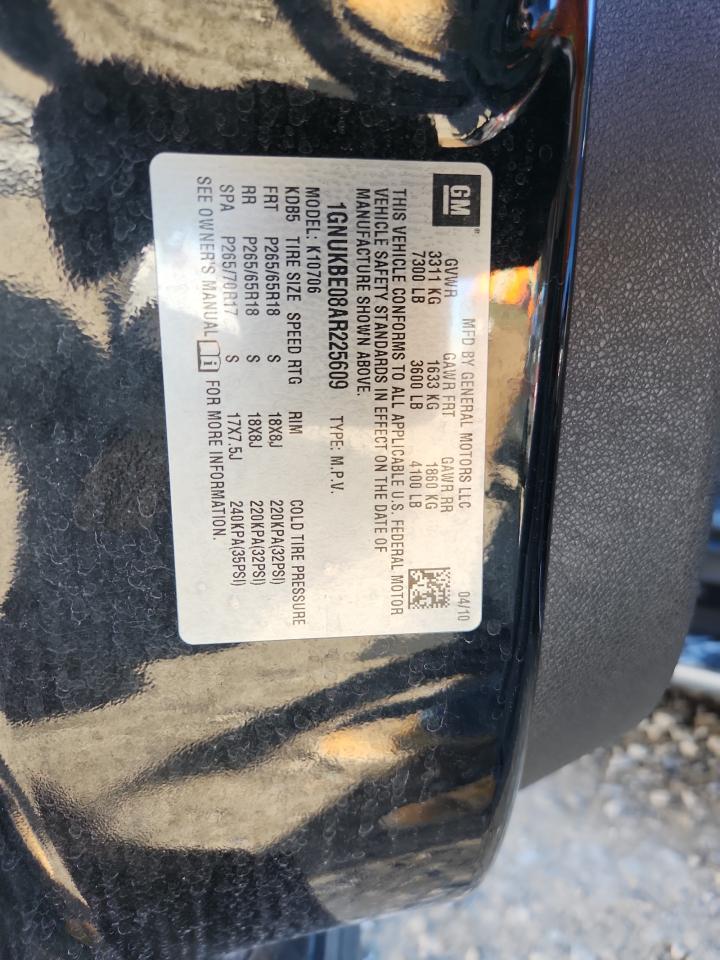 2010 Chevrolet Tahoe K1500 Lt VIN: 1GNUKBE08AR225609 Lot: 82423145