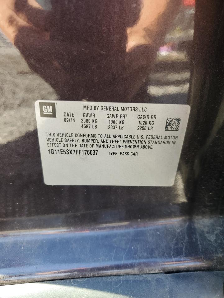 2015 Chevrolet Malibu 2Lt VIN: 1G11E5SX7FF176037 Lot: 84962275