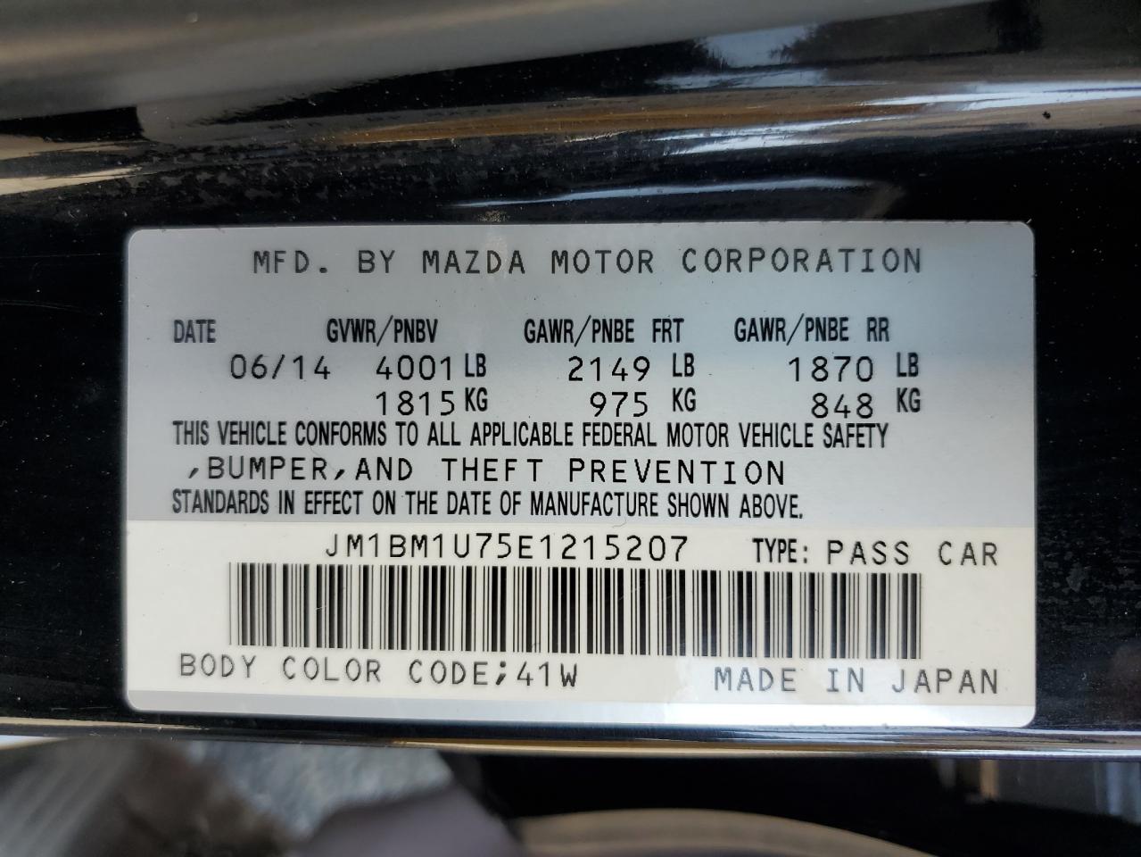 2014 Mazda 3 Sport VIN: JM1BM1U75E1215207 Lot: 82236295