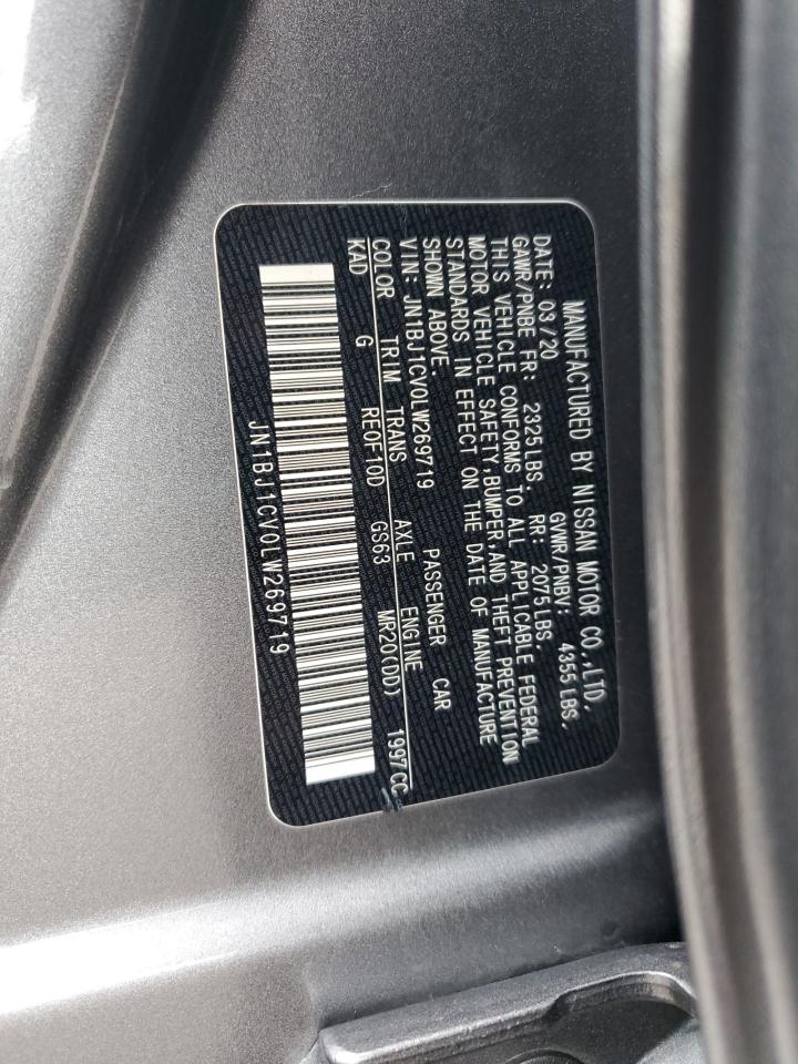 2020 Nissan Rogue Sport S VIN: JN1BJ1CV0LW269719 Lot: 85923075