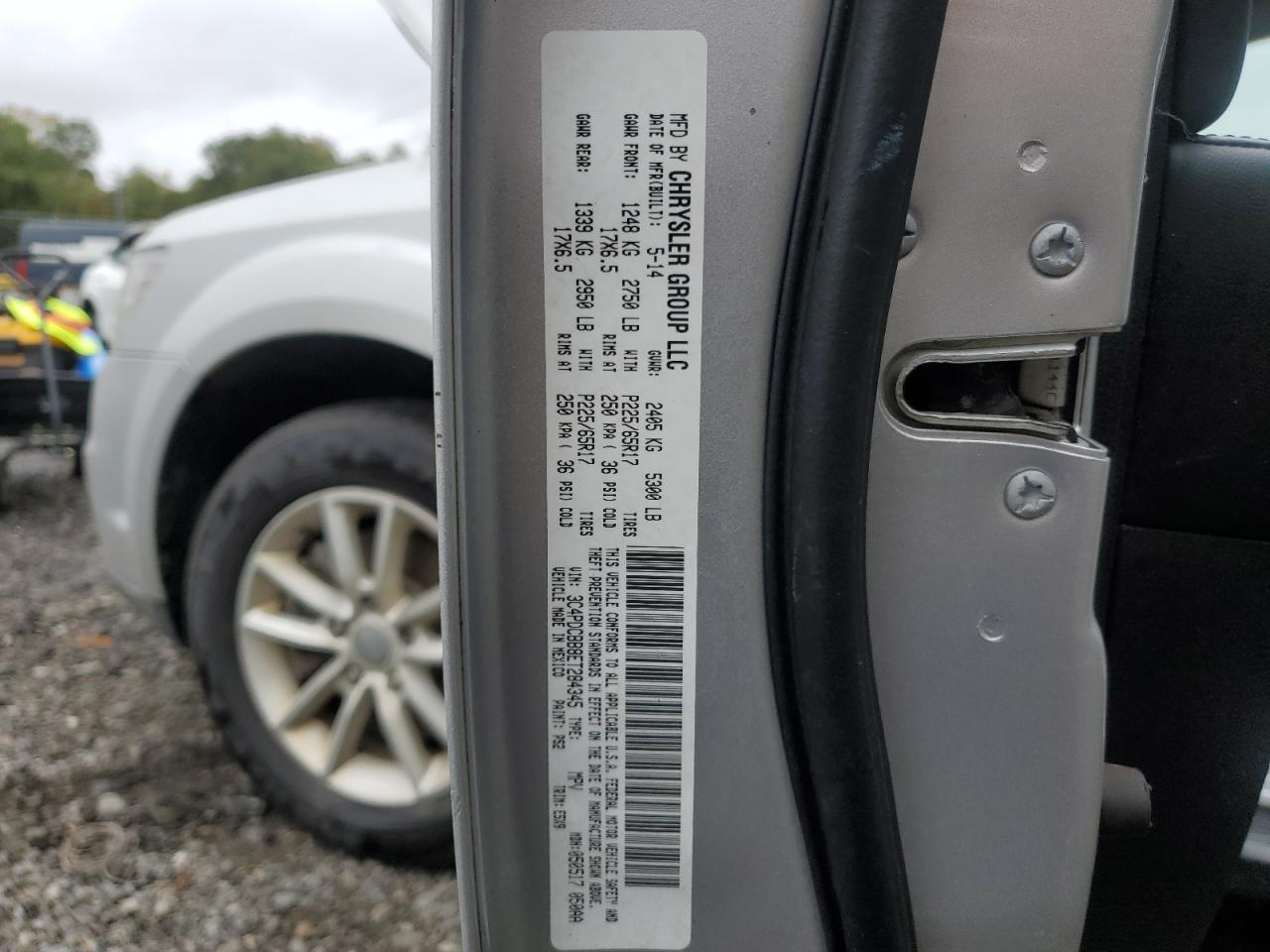 2014 Dodge Journey Sxt VIN: 3C4PDCBB8ET284345 Lot: 86626755