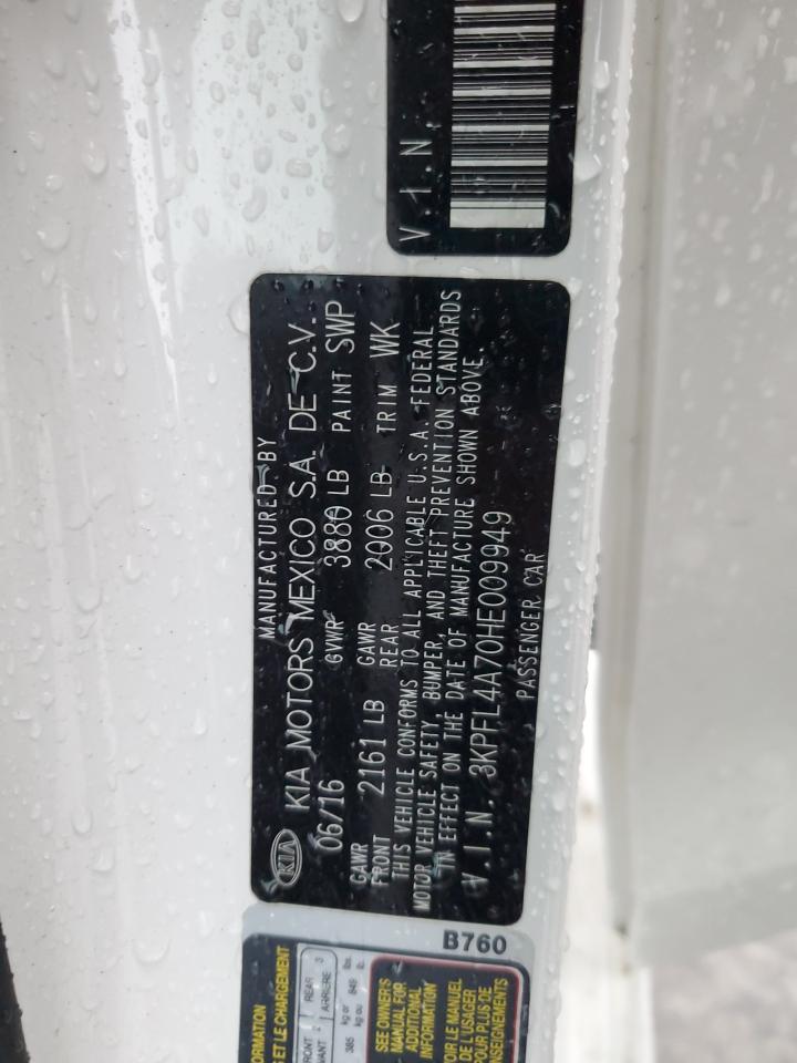 2017 Kia Forte Lx VIN: 3KPFL4A70HE009949 Lot: 85259475