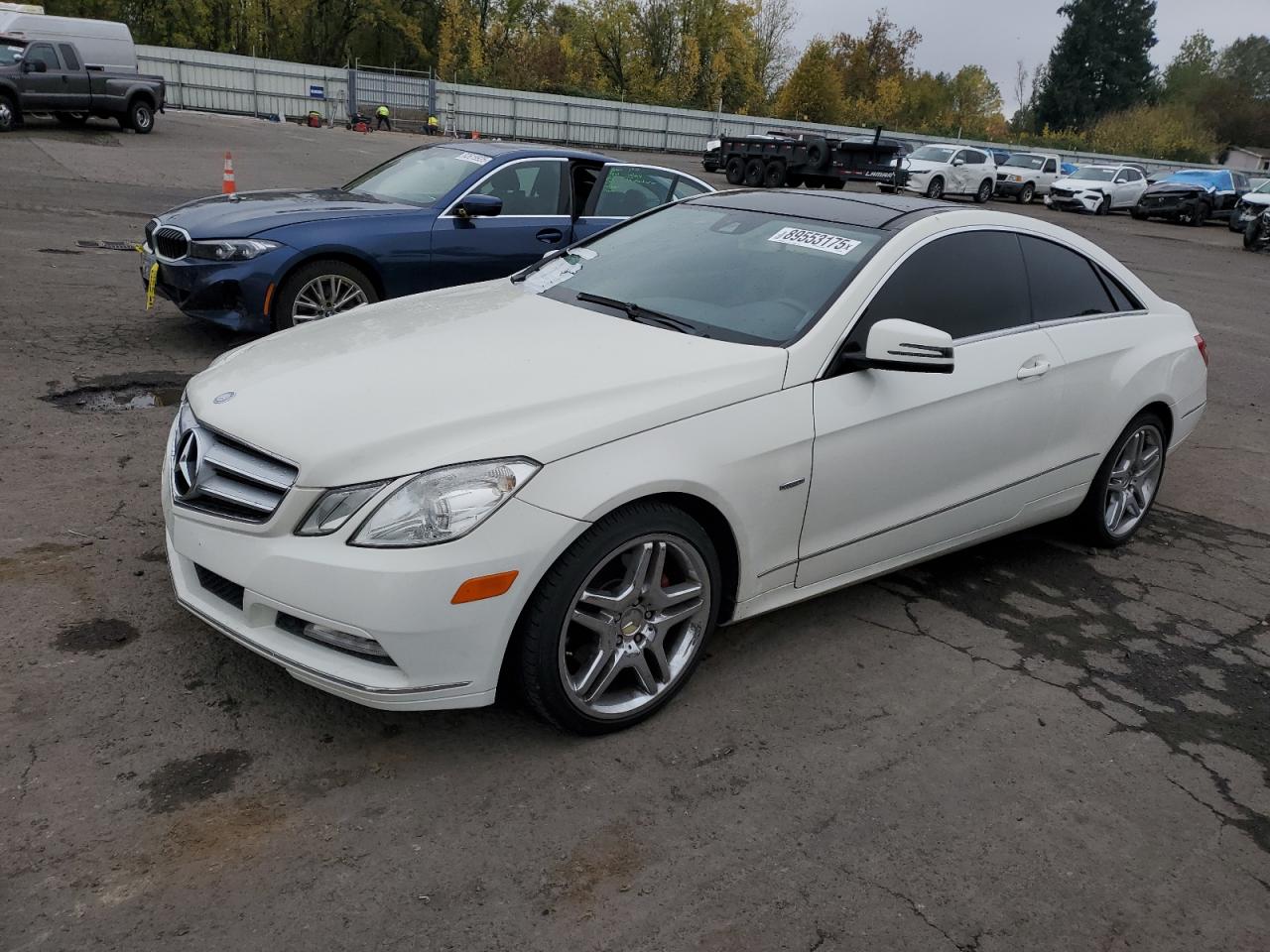2012 Mercedes-Benz E 350 white coupe gas WDDKJ5KB3CF164982 photo #1