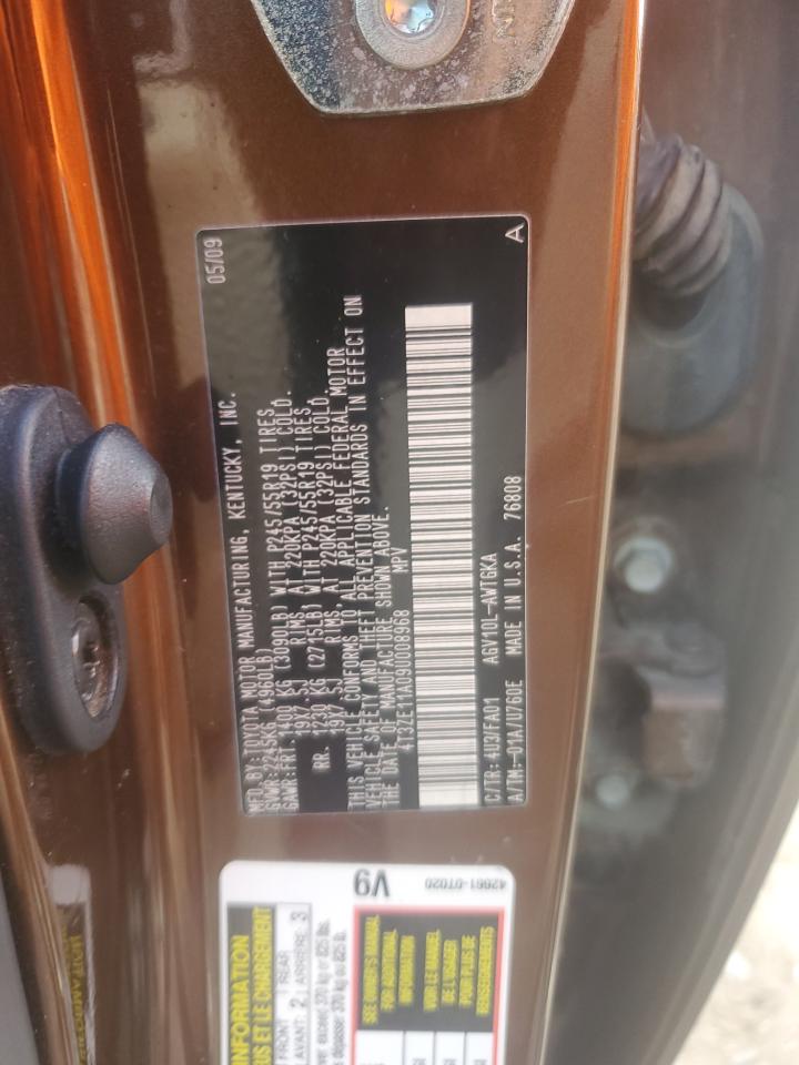 2009 Toyota Venza VIN: 4T3ZE11A09U008968 Lot: 85515415