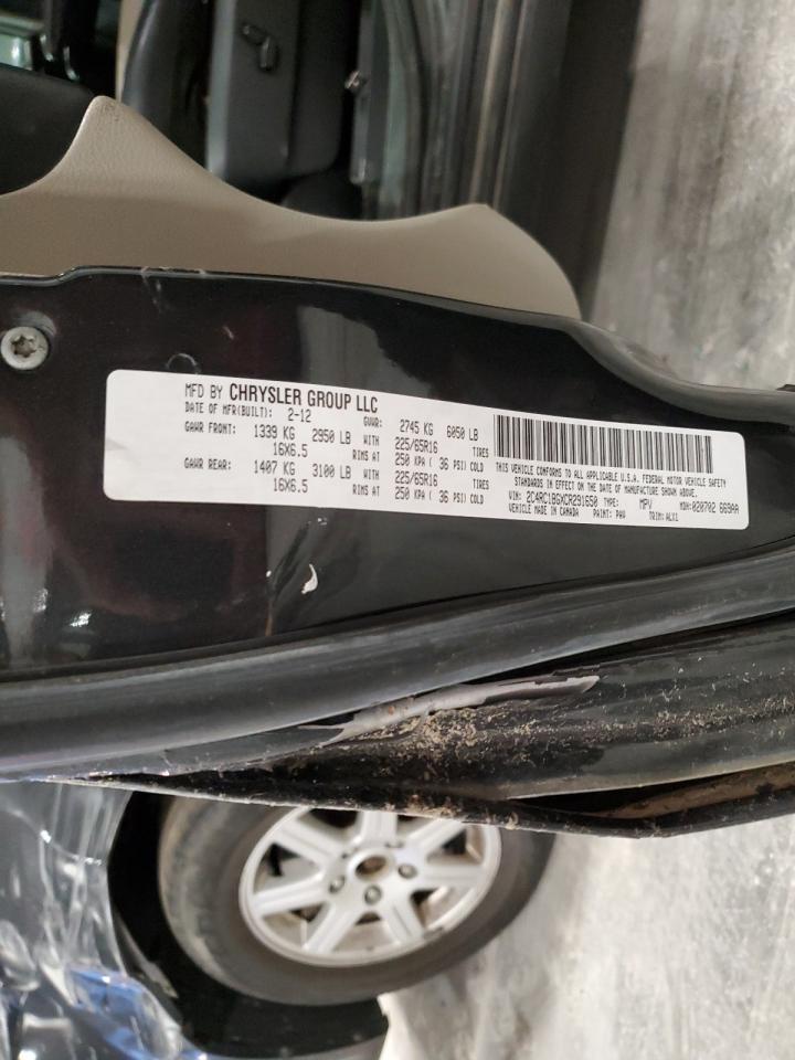 2012 Chrysler Town & Country Touring VIN: 2C4RC1BGXCR291650 Lot: 85328395