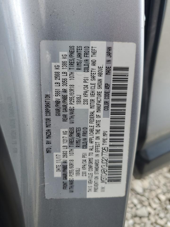 2018 Mazda Cx-9 Sport VIN: JM3TCABY3J0217726 Lot: 85569315