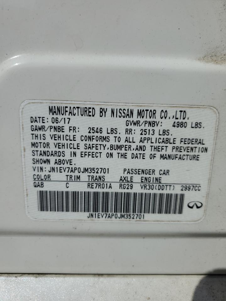 2018 Infiniti Q50 Luxe VIN: JN1EV7AP0JM352701 Lot: 87488105