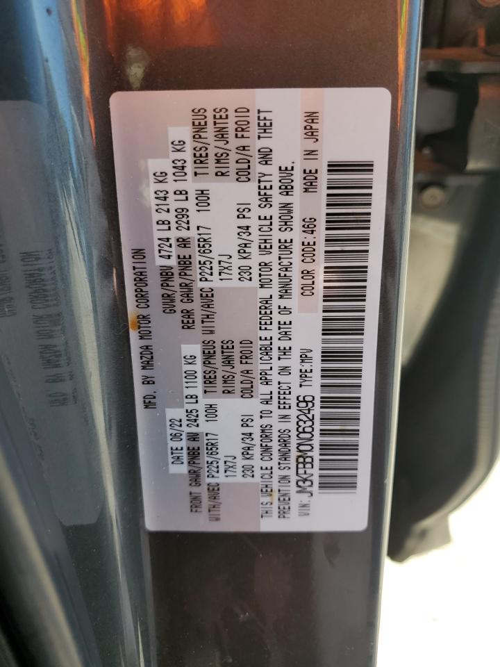 2022 Mazda Cx-5 Select VIN: JM3KFBBM0N0632496 Lot: 85691555