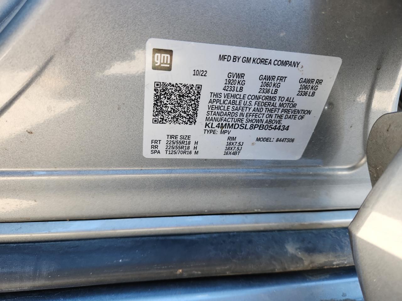 2023 Buick Encore Gx Select VIN: KL4MMDSL8PB054434 Lot: 91116305