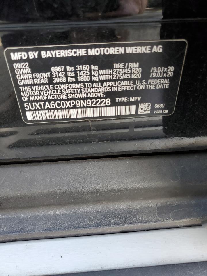 2023 BMW X5 xDrive45E VIN: 5UXTA6C0XP9N92228 Lot: 85766325