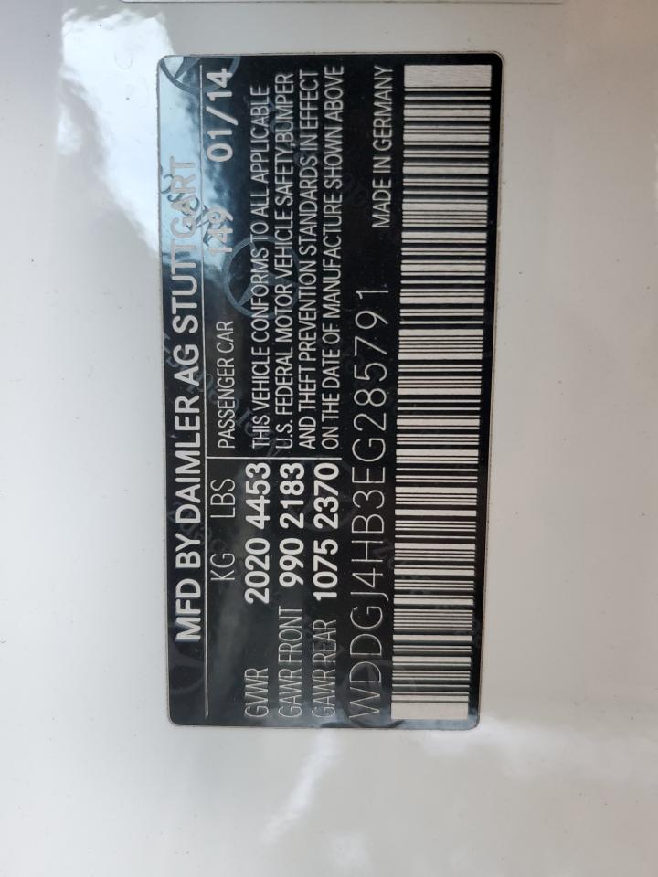 2014 Mercedes-Benz C 250 VIN: WDDGJ4HB3EG285791 Lot: 85203845