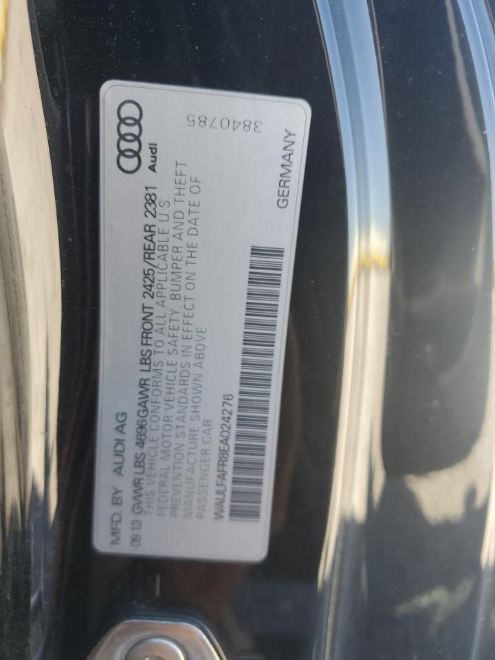 2014 Audi A5 Premium Plus VIN: WAULFAFR8EA024276 Lot: 86180525