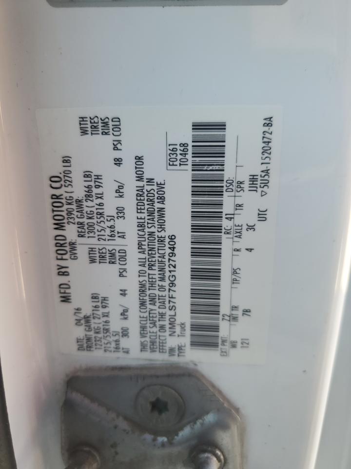 2016 Ford Transit Connect Xlt VIN: NM0LS7F79G1279406 Lot: 86520665