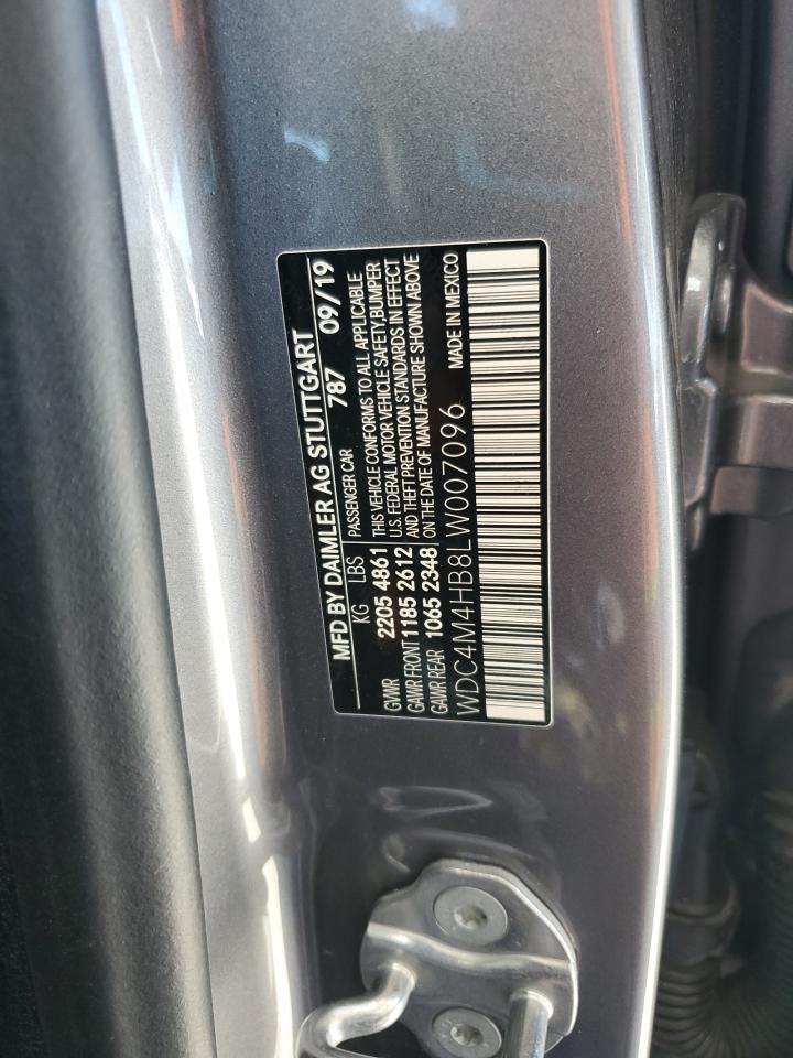 2020 Mercedes-Benz Glb 250 4Matic VIN: WDC4M4HB8LW007096 Lot: 84603595