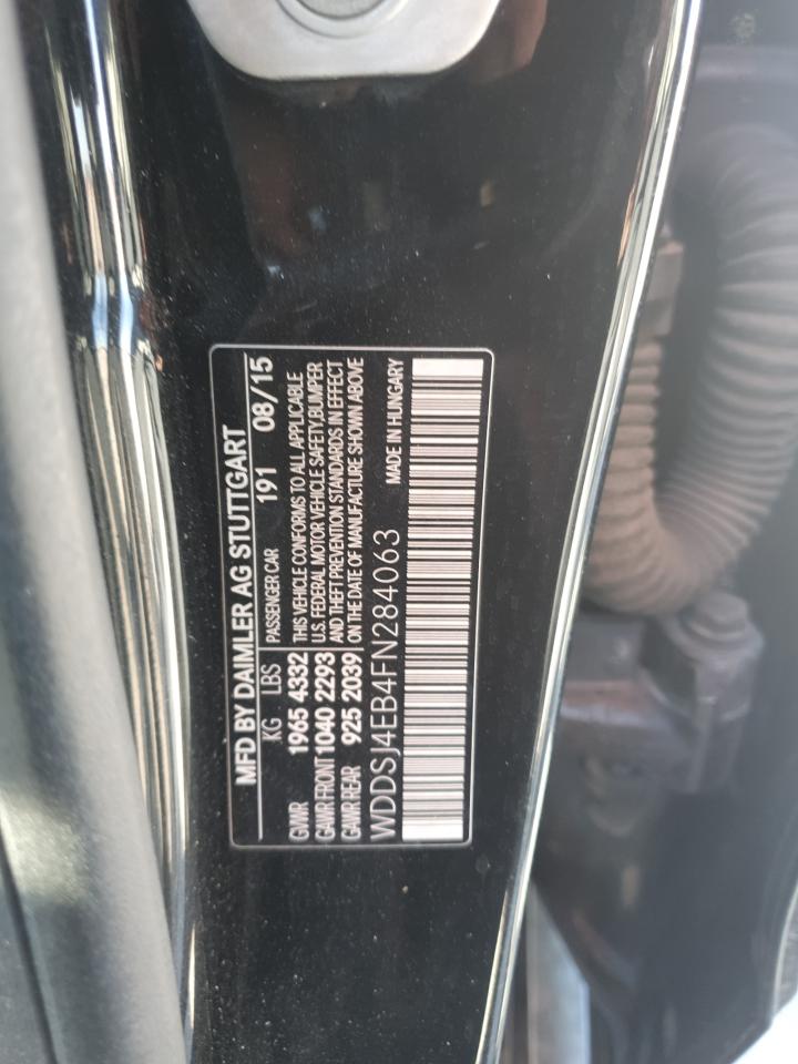 2015 Mercedes-Benz Cla 250 VIN: WDDSJ4EB4FN284063 Lot: 82204945