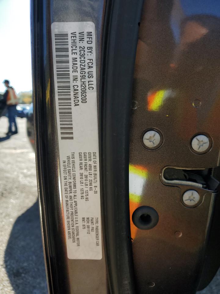 2020 Dodge Challenger Sxt VIN: 2C3CDZAG9LH206200 Lot: 85323075