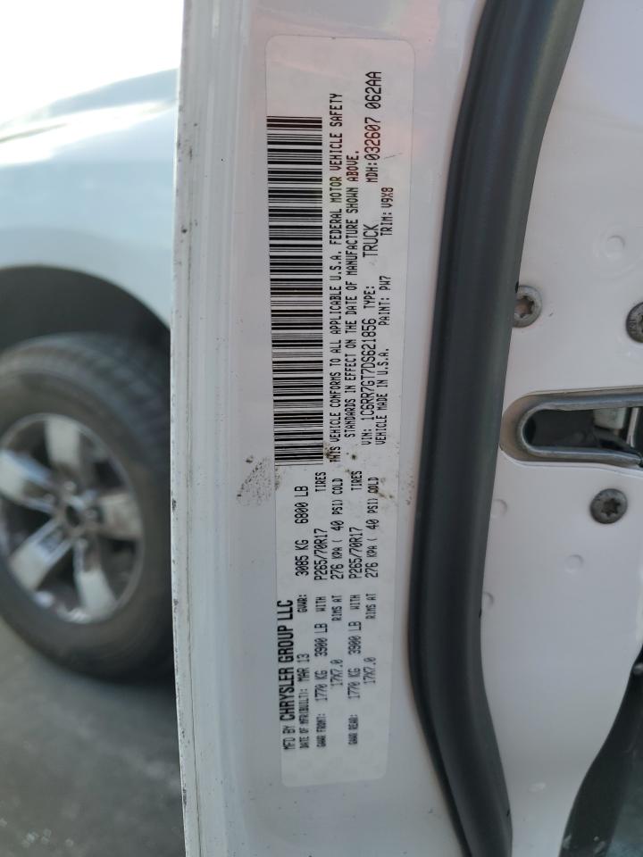 2013 Ram 1500 Slt VIN: 1C6RR7GT7DS621856 Lot: 82638515