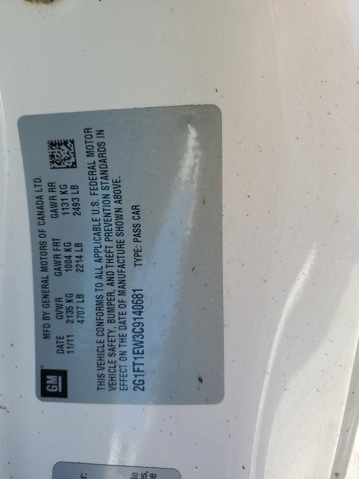 2012 Chevrolet Camaro 2Ss VIN: 2G1FT1EW3C9140681 Lot: 85263745