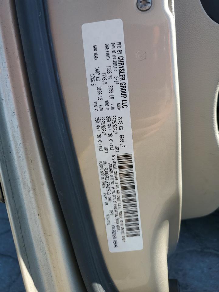 2014 Dodge Grand Caravan Sxt VIN: 2C4RDGCG1ER427813 Lot: 85701435