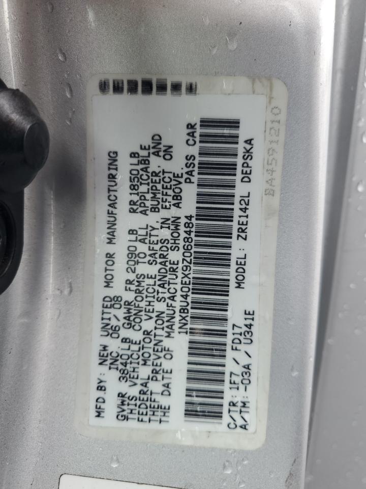 2009 Toyota Corolla Base VIN: 1NXBU40EX9Z068484 Lot: 82430355