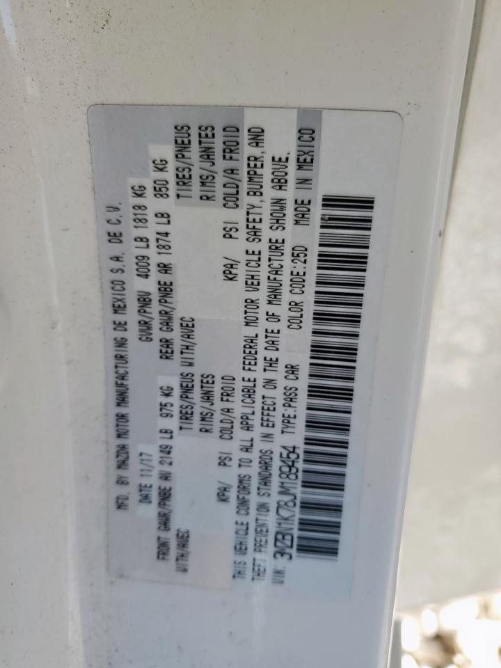 2018 Mazda 3 Sport VIN: 3MZBN1K78JM189454 Lot: 90616425