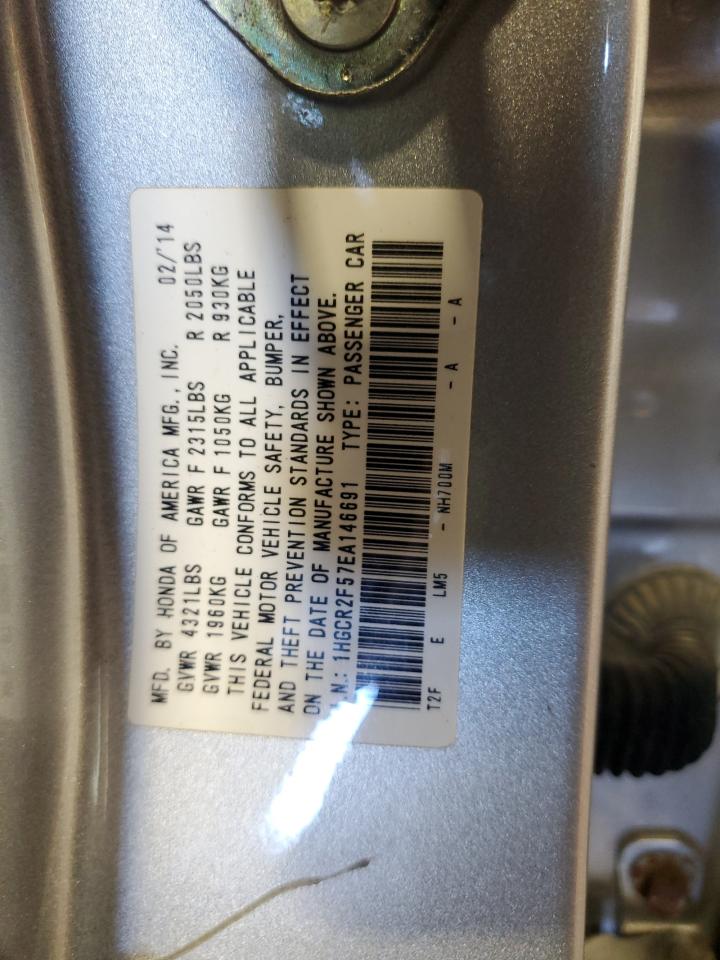 2014 Honda Accord Sport VIN: 1HGCR2F57EA146691 Lot: 85314965