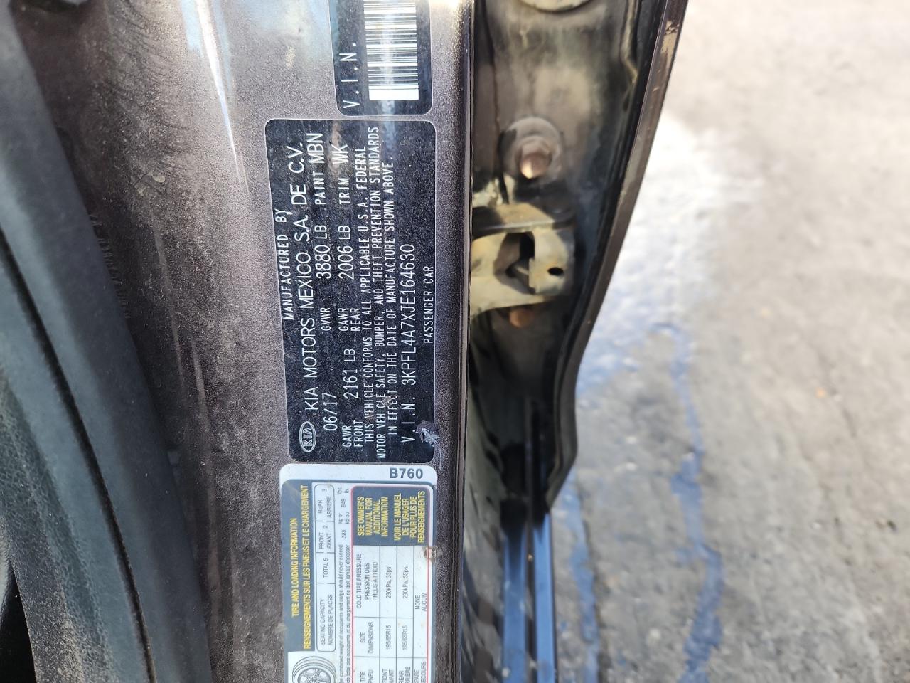 2018 Kia Forte Lx VIN: 3KPFL4A7XJE164630 Lot: 89830085