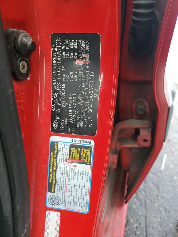 2010 Kia Soul + VIN: KNDJT2A26A7131515 Lot: 82199645