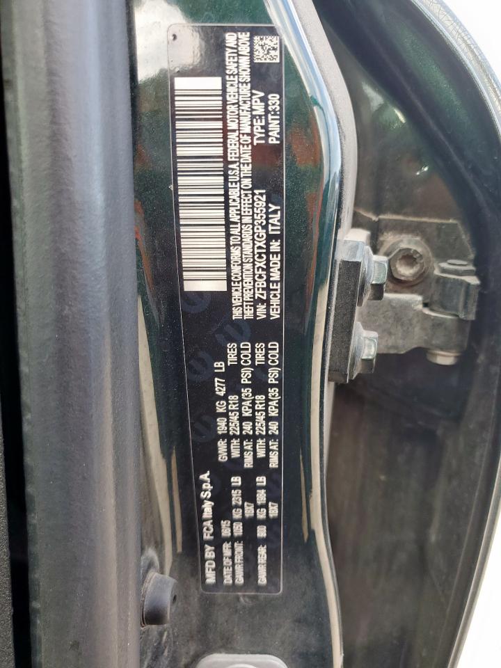 2016 Fiat 500X Trekking VIN: ZFBCFXCTXGP355921 Lot: 85688785