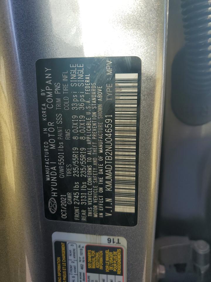 2022 Genesis Gv70 Base VIN: KMUMADTB2NU046591 Lot: 89882795