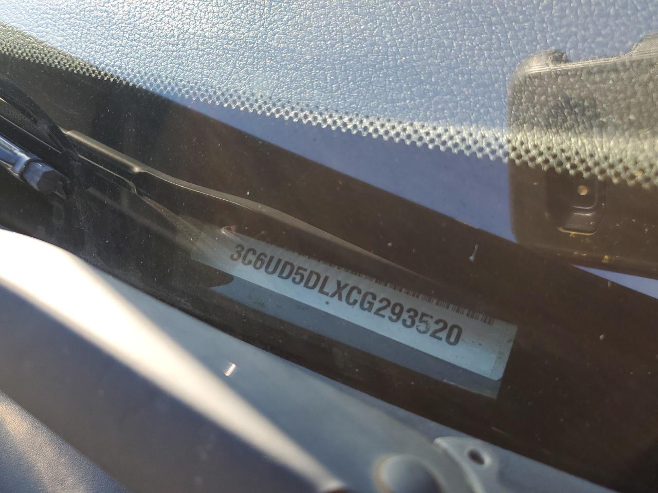 2012 Dodge Ram 2500 Slt VIN: 3C6UD5DLXCG293520 Lot: 82426465