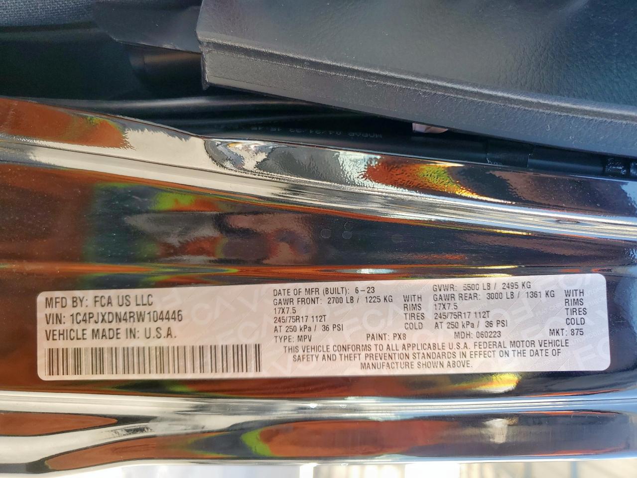 2024 Jeep Wrangler Sport VIN: 1C4PJXDN4RW104446 Lot: 82267925