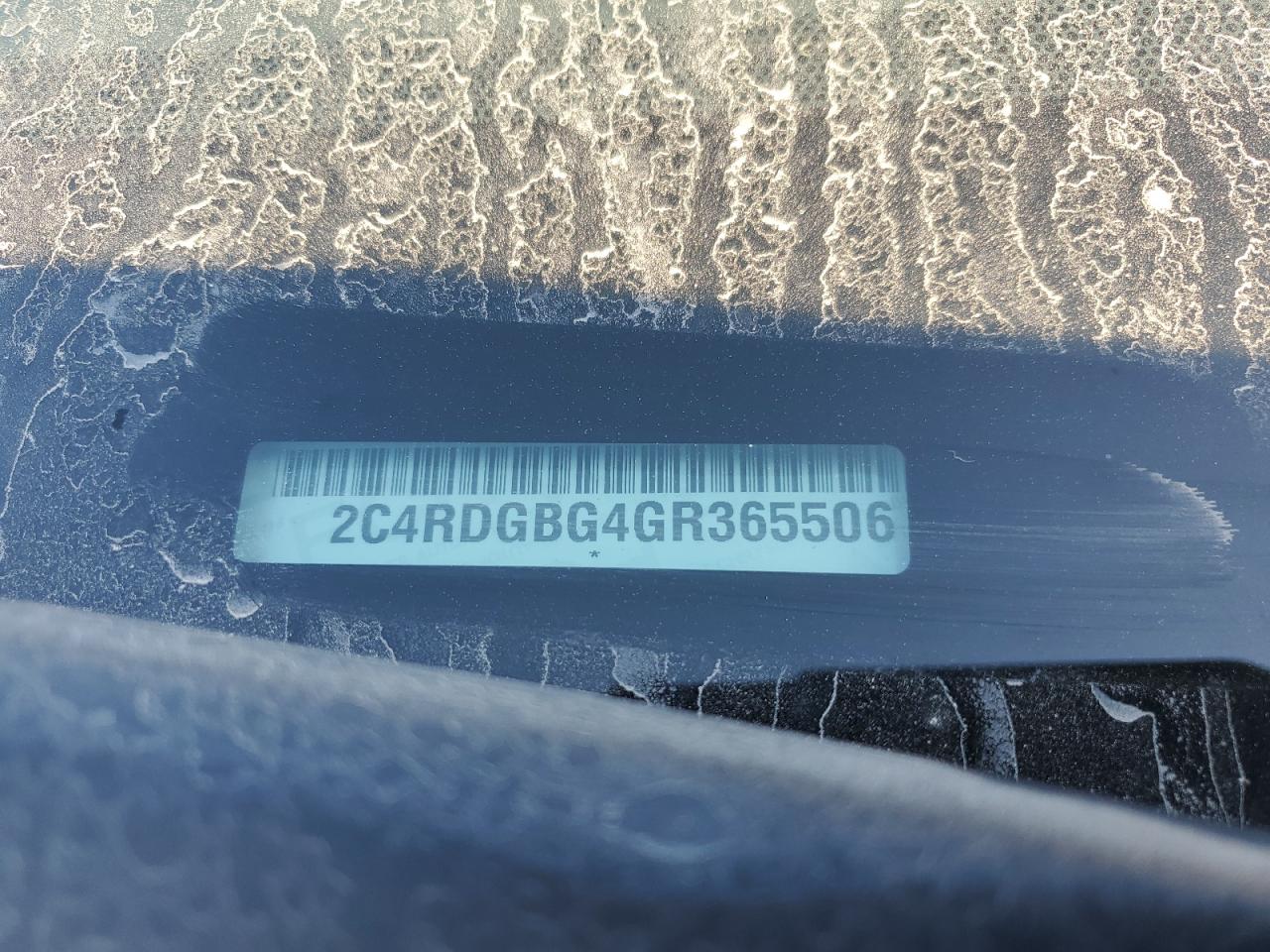 2016 Dodge Grand Caravan Se VIN: 2C4RDGBG4GR365506 Lot: 89523165