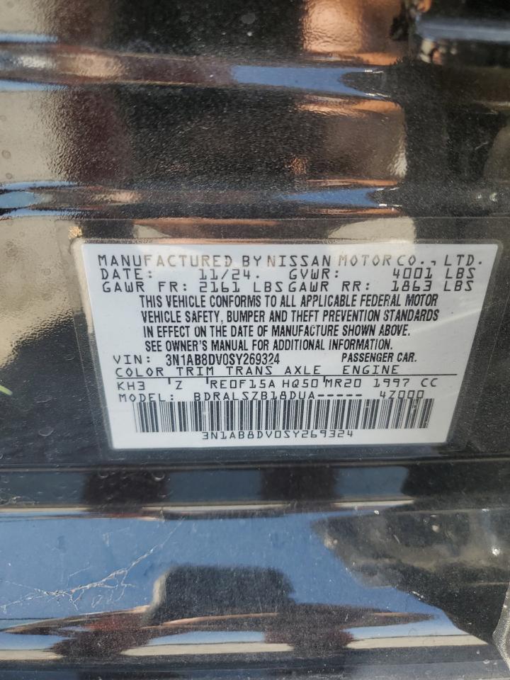 2025 Nissan Sentra Sr VIN: 3N1AB8DV0SY269324 Lot: 86681055