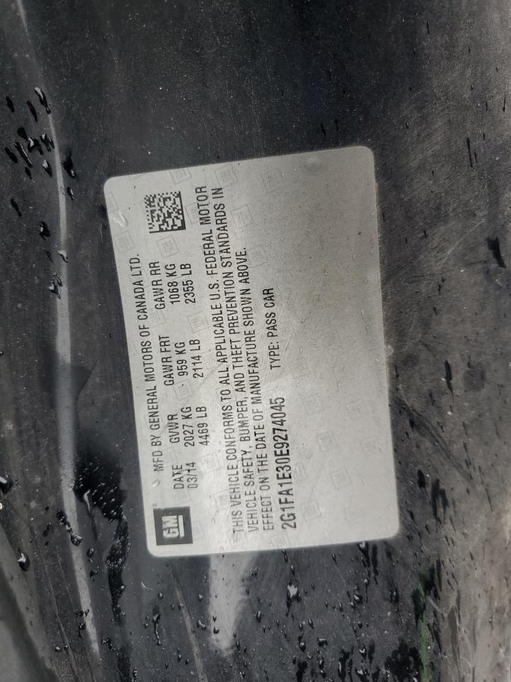 2014 Chevrolet Camaro Ls VIN: 2G1FA1E30E9274045 Lot: 82351555