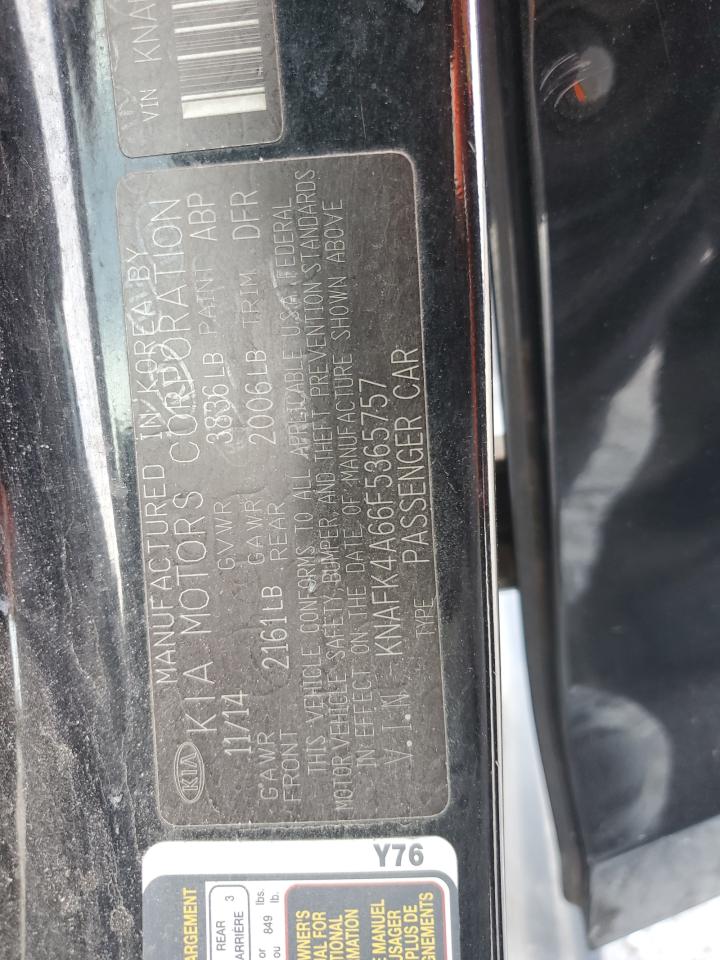 2015 Kia Forte Lx VIN: KNAFK4A66F5365757 Lot: 85084115