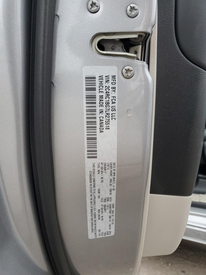 2020 Chrysler Pacifica Touring L VIN: 2C4RC1BG7LR275518 Lot: 90113325