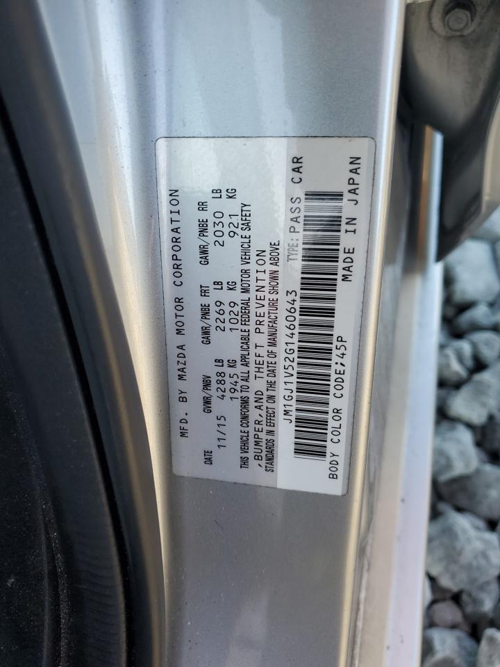 2016 Mazda 6 Touring VIN: JM1GJ1V52G1460643 Lot: 82342685