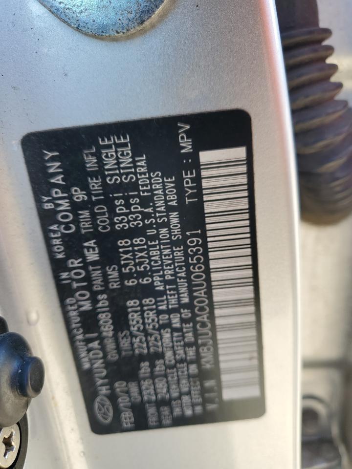 2010 Hyundai Tucson Gls VIN: KM8JUCAC0AU065391 Lot: 80248025