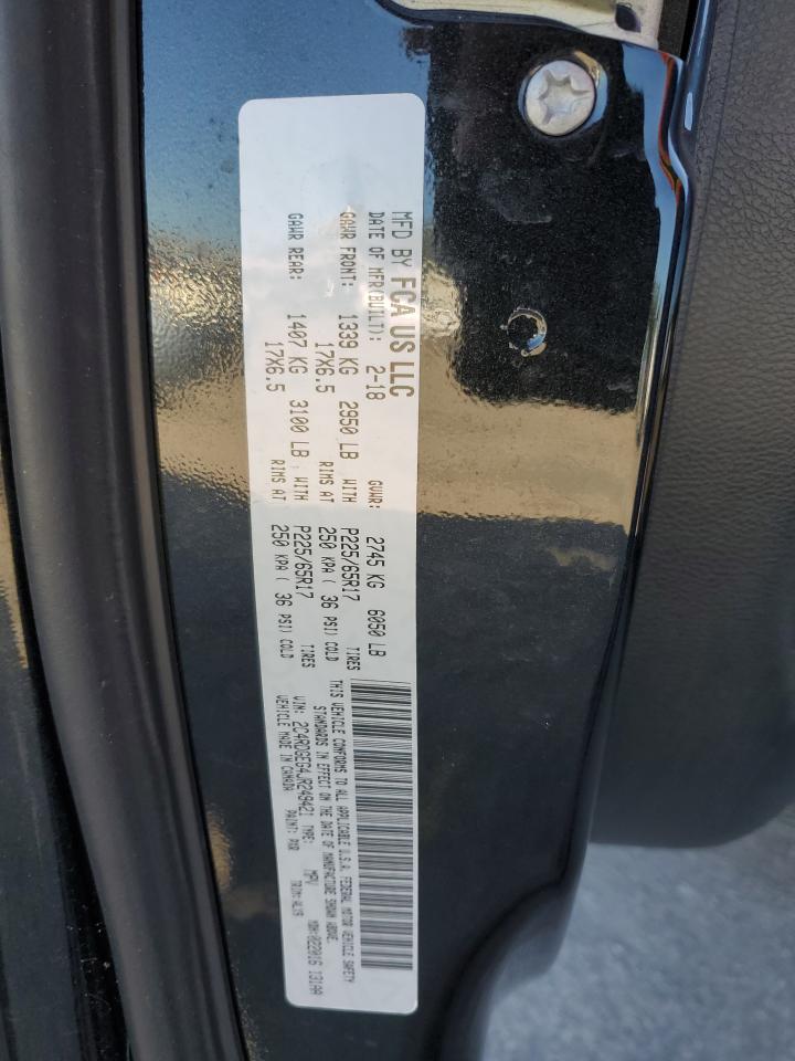 2018 Dodge Grand Caravan Gt VIN: 2C4RDGEG4JR249421 Lot: 89467145