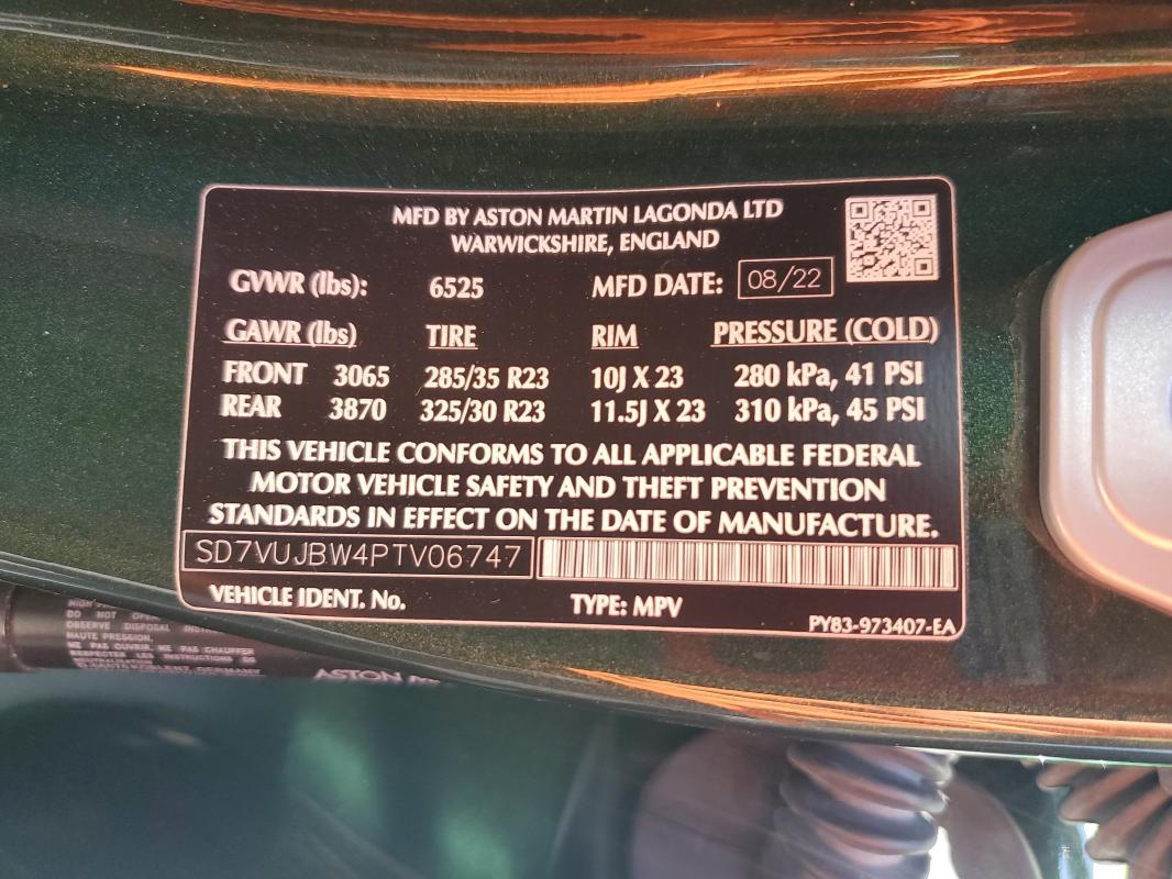 2023 ASTON MARTIN DBX 707  