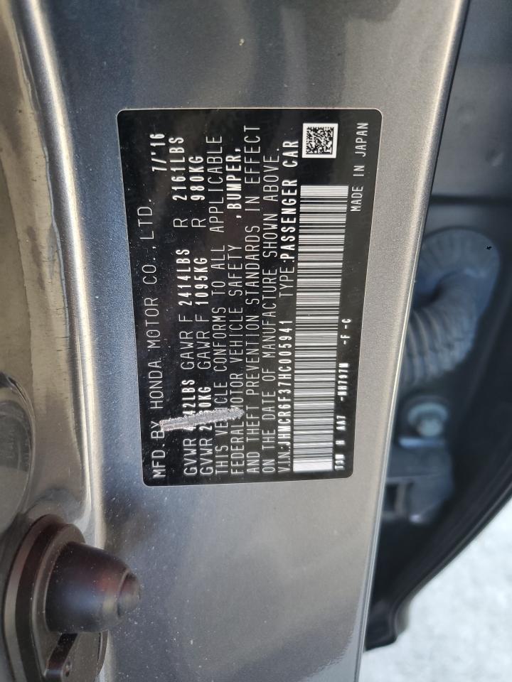 2017 Honda Accord Hybrid VIN: JHMCR6F37HC005941 Lot: 86270965