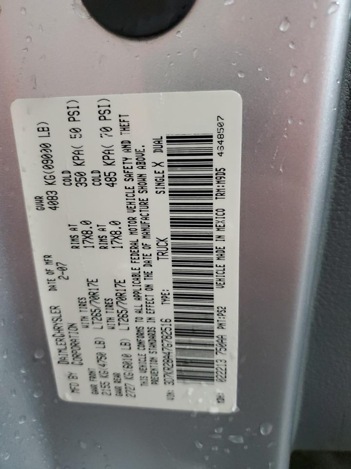 2007 Dodge Ram 2500 St VIN: 3D7KR28A47G782516 Lot: 85720525