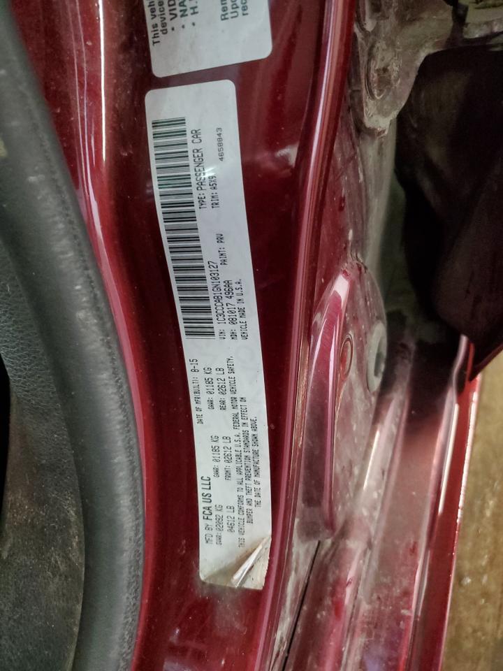 2016 Chrysler 200 Limited VIN: 1C3CCCAB1GN103127 Lot: 84378565