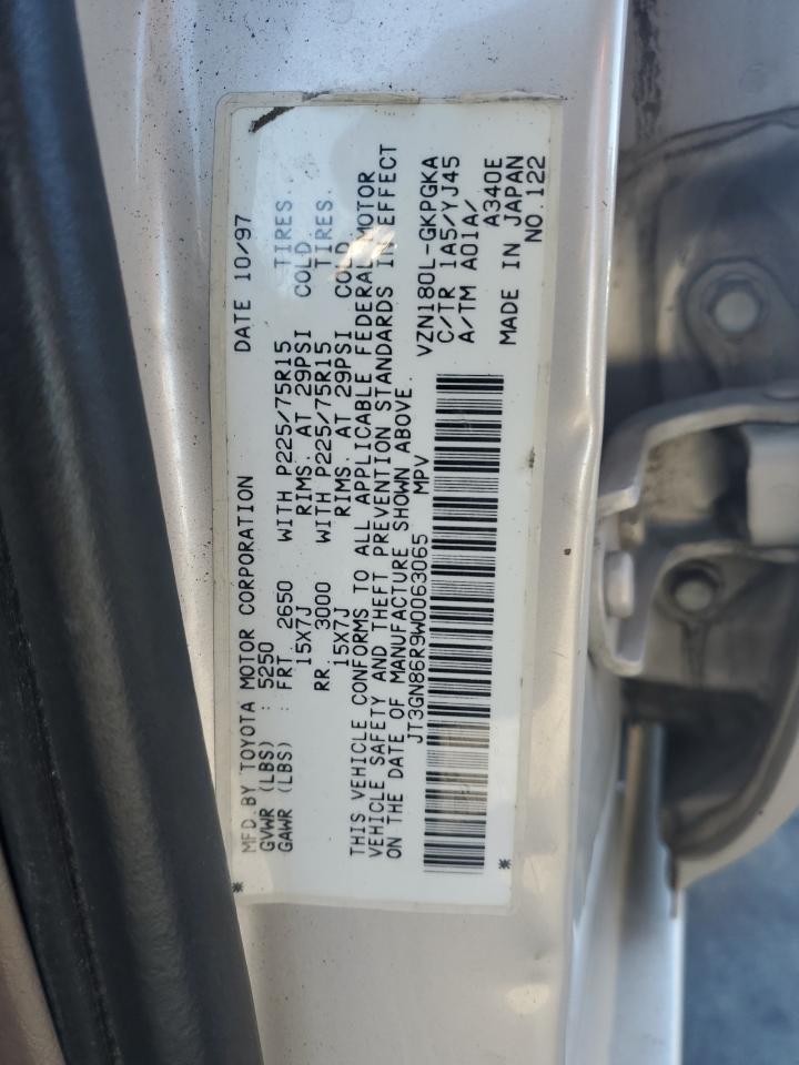 1998 Toyota 4Runner Sr5 VIN: JT3GN86R9W0063065 Lot: 85750265