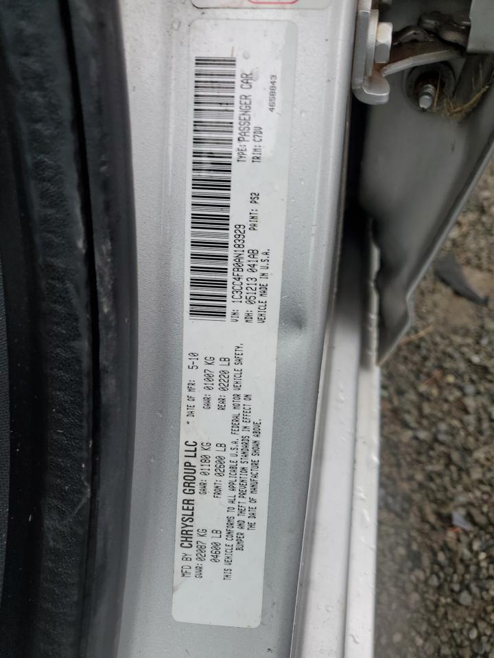 2010 Chrysler Sebring Touring VIN: 1C3CC4FB0AN183929 Lot: 85653075